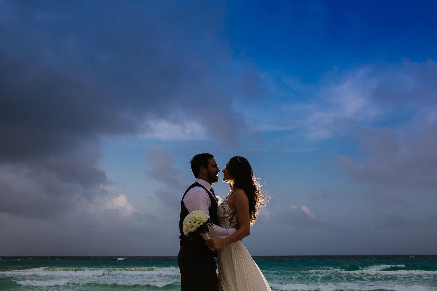 Bride getting ready at Mandala Beach Club.