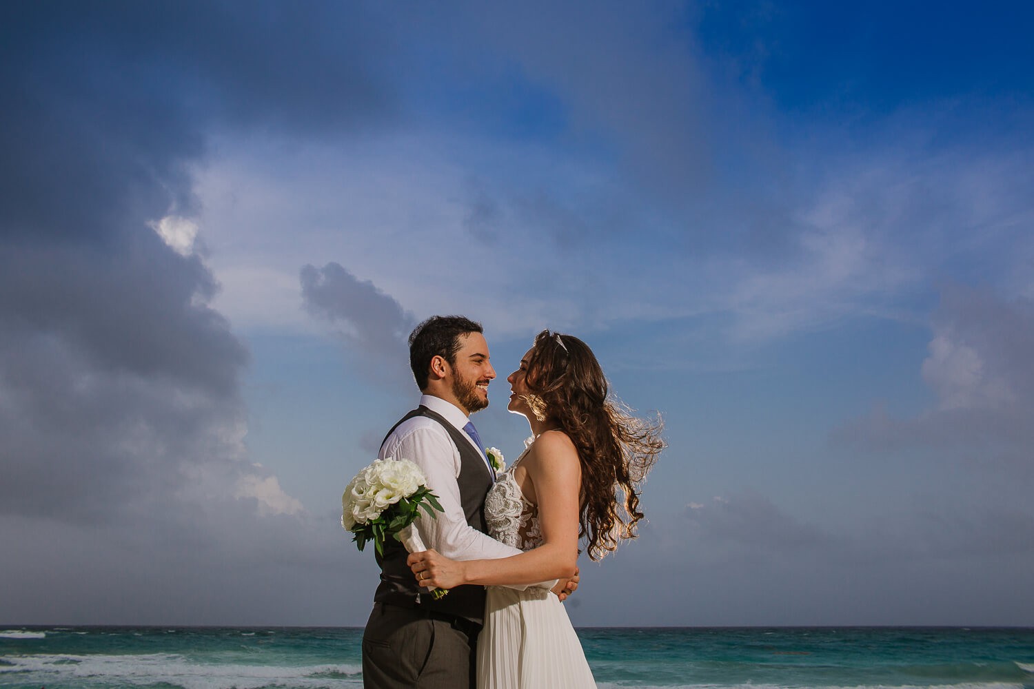 Wedding ceremony at Mandala Beach Club.