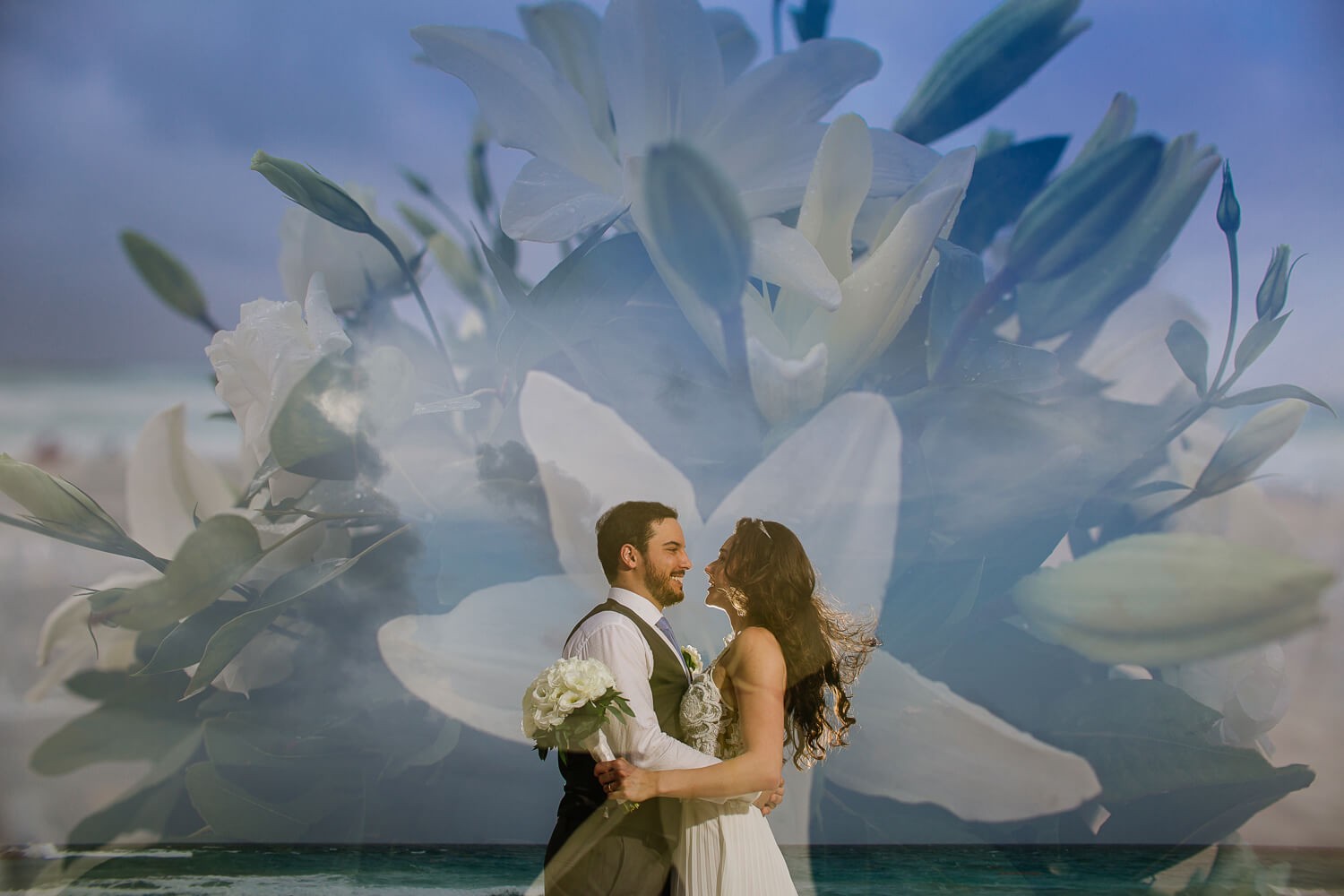 Wedding photos at Mandala Beach Club.