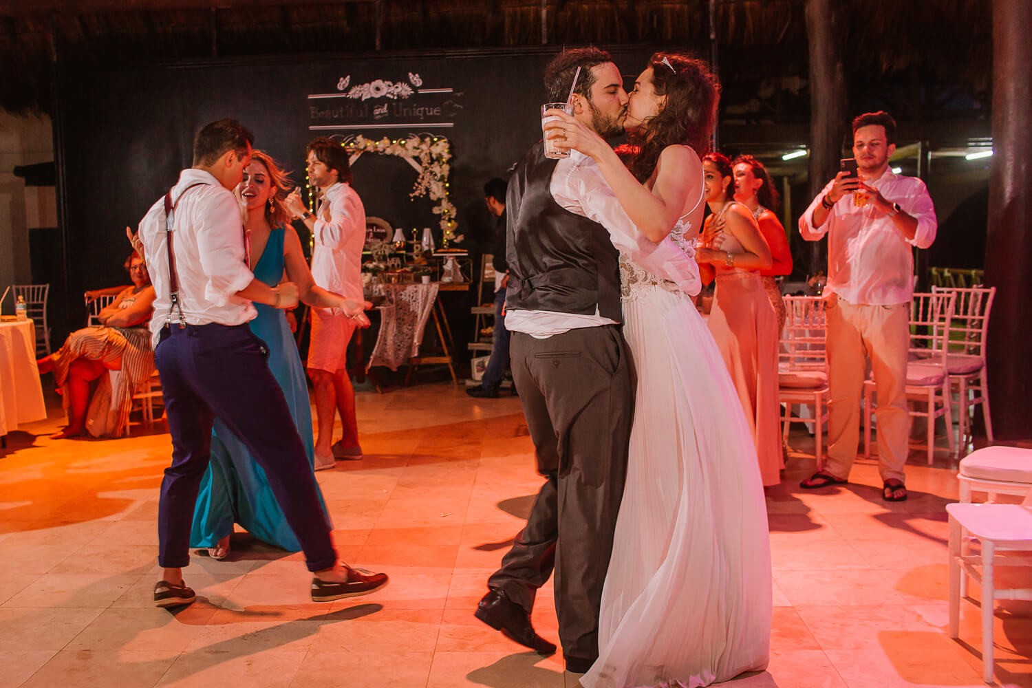 Wedding reception at Mandala Beach Club.