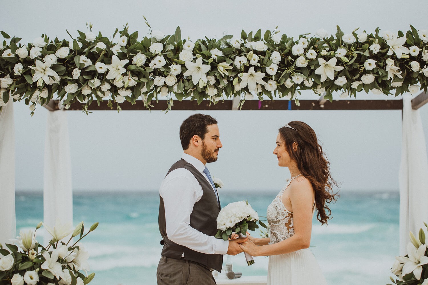 Wedding ceremony at Mandala Beach Club.