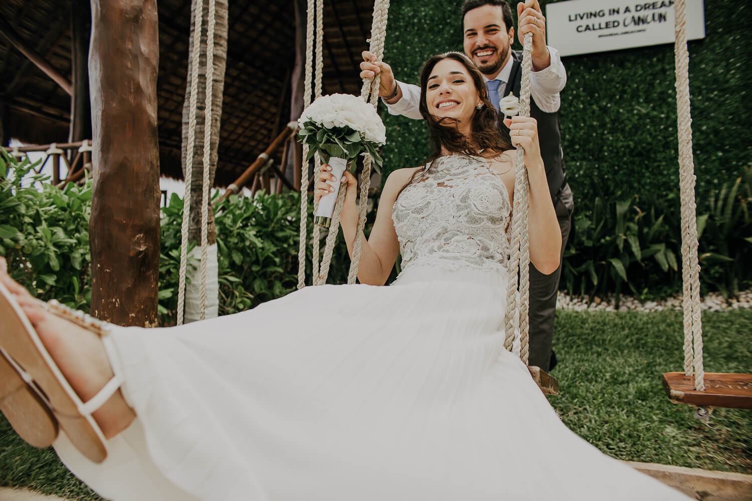 Wedding photos at Mandala Beach Club.