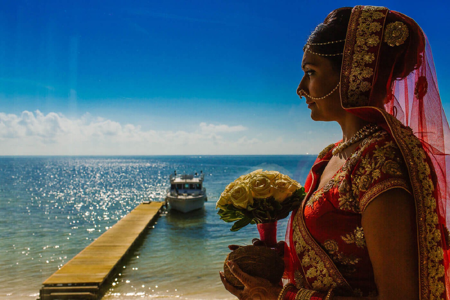 Destination wedding at Moon Palace.