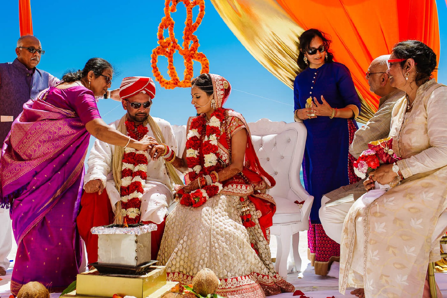 Wedding reception at Moon Palace.