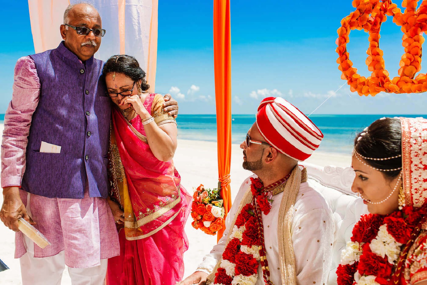 Bride and groom at Moon Palace.