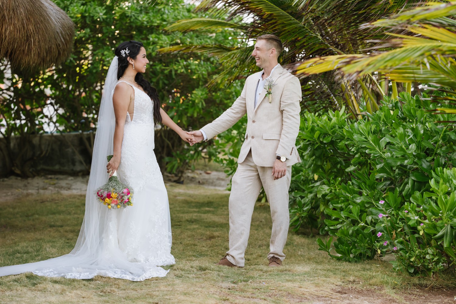 Wedding reception at Ocean Weddings Cancun.