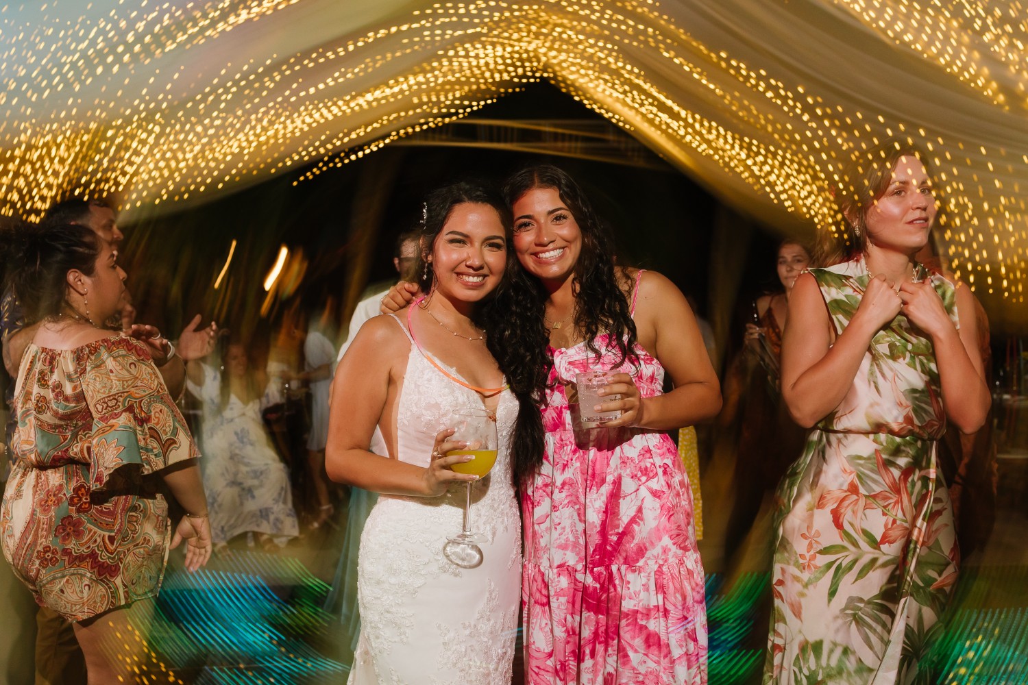 Wedding reception at Ocean Weddings Cancun.