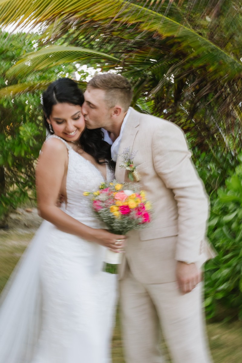 Bride portrait at Ocean Weddings Cancun.