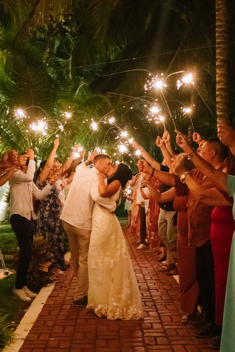Bride portrait at Ocean Weddings Cancun.