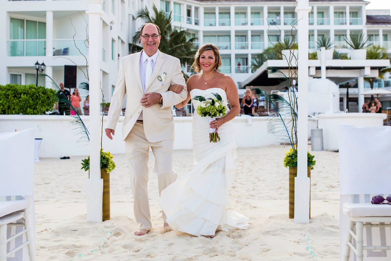 Wedding reception at Playacar Palace.