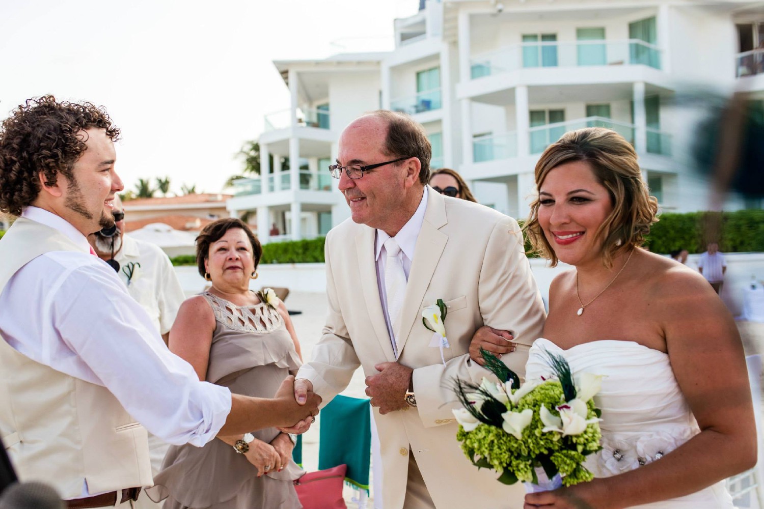 Bridal portrait at Playacar Palace.