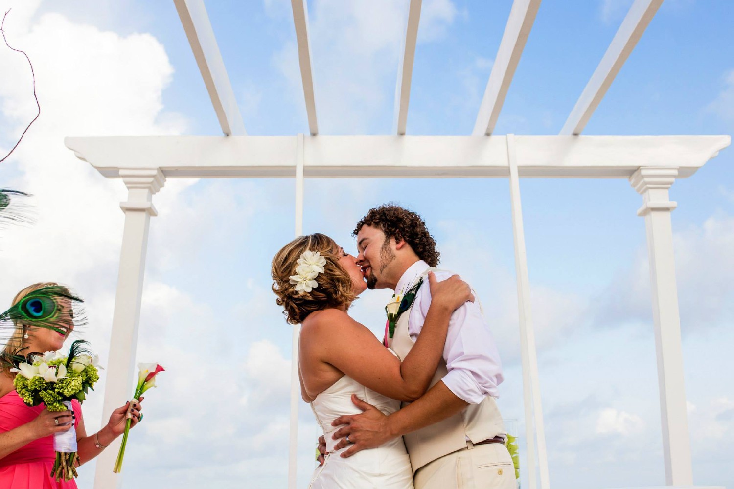 Wedding photos at Playacar Palace.
