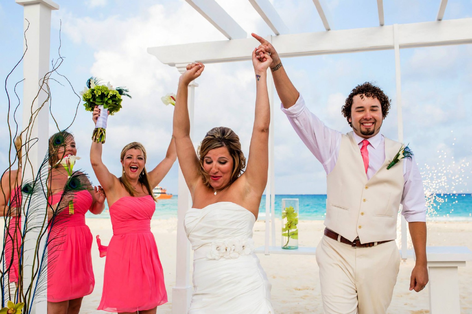 Wedding reception at Playacar Palace.