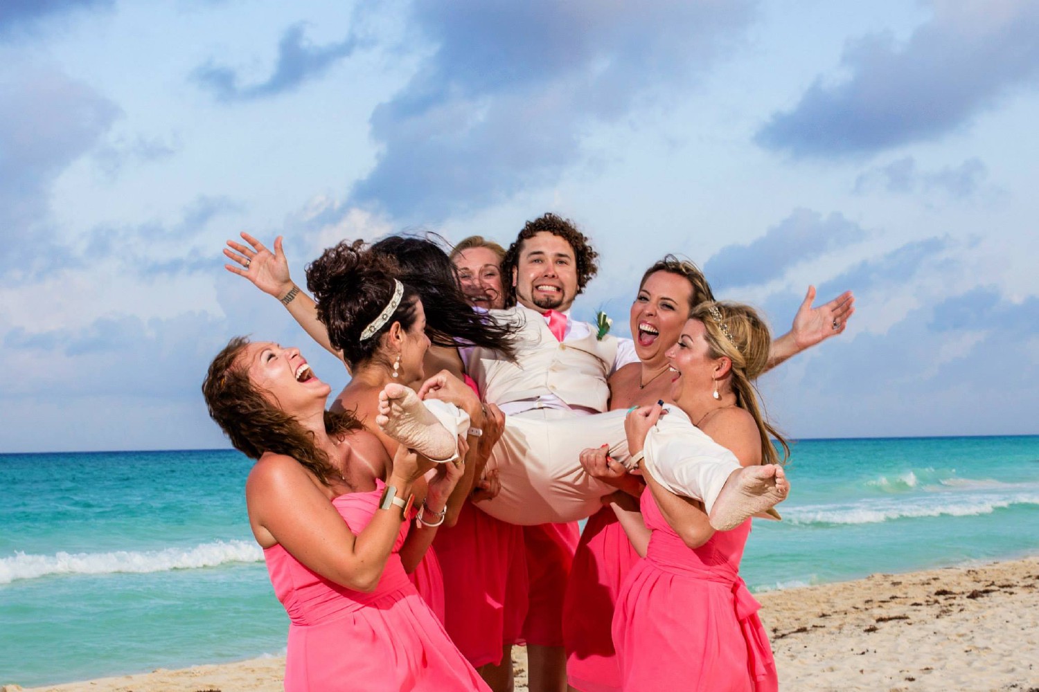 Wedding ceremony at Playacar Palace.