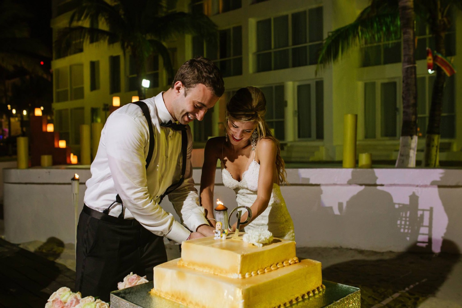 Destination wedding at Playacard Palace.