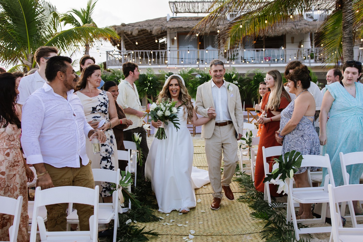 Wedding reception at Punta Blanca.