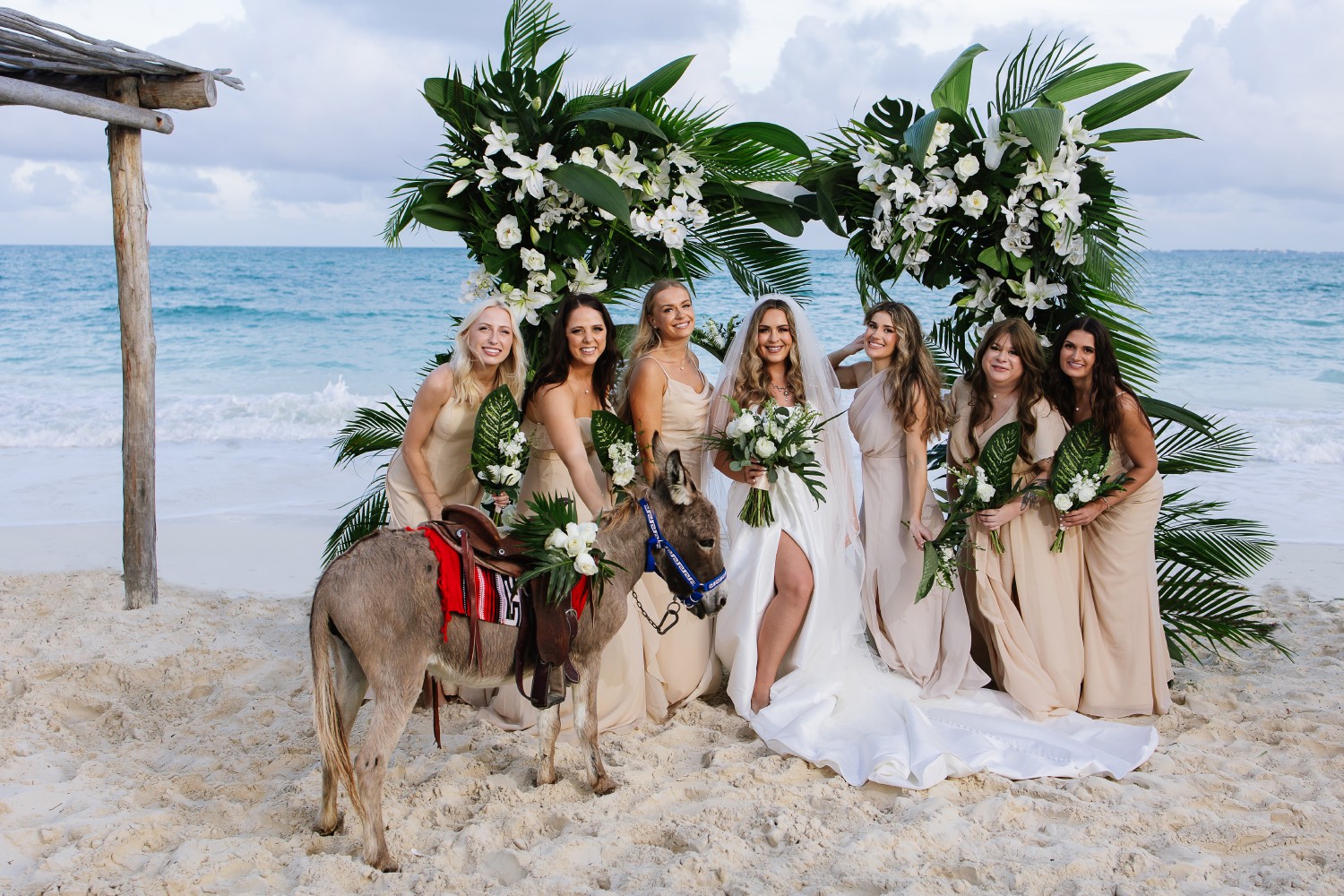 Wedding ceremony at Punta Blanca.