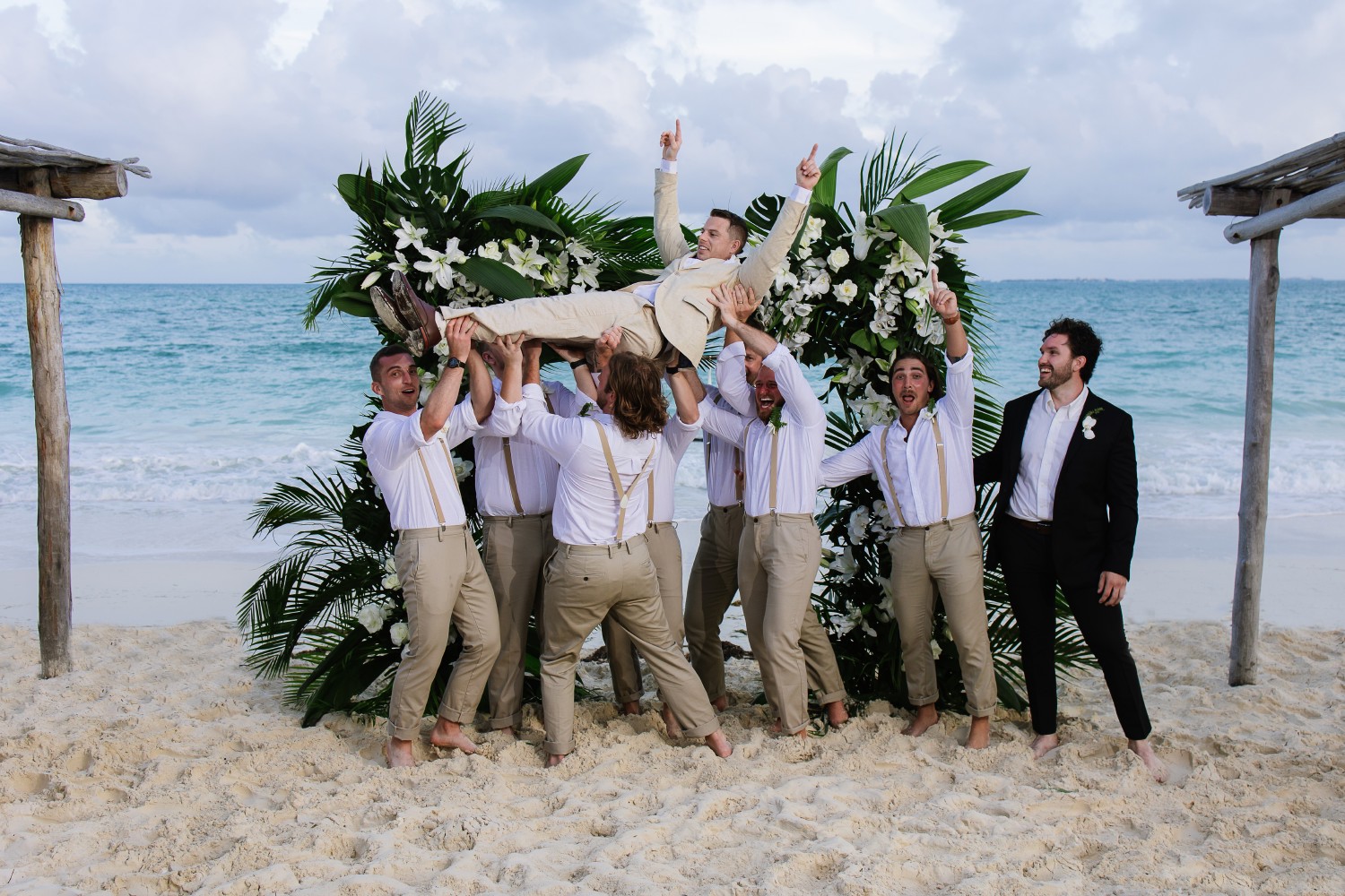 Wedding photos at Punta Blanca.