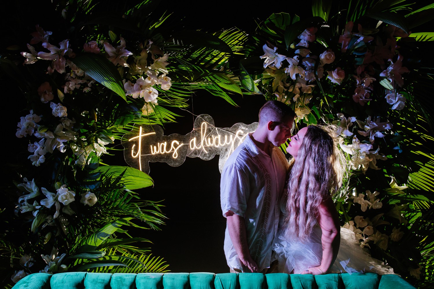 Bridal portrait at Punta Blanca.