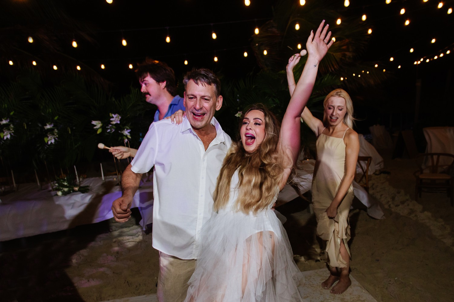 Wedding ceremony at Punta Blanca.