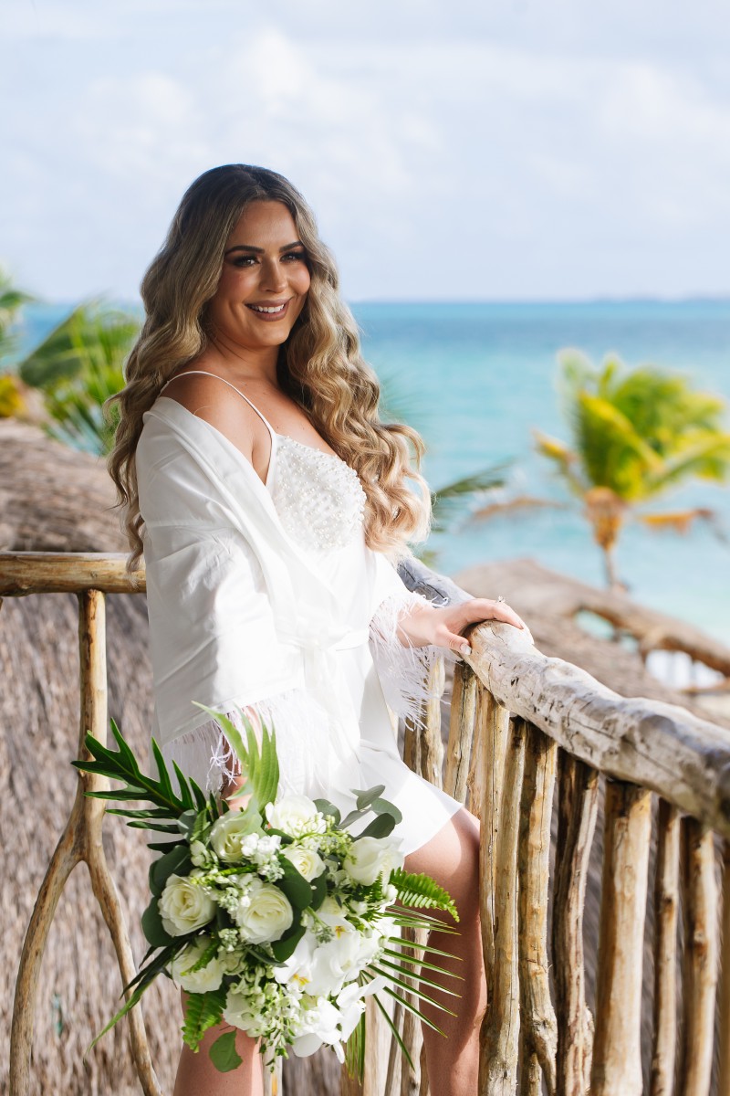 Bride portrait at Punta Blanca.