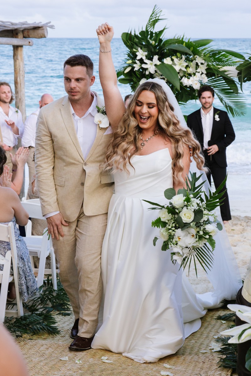 Bride and Groom at Punta Blanca.