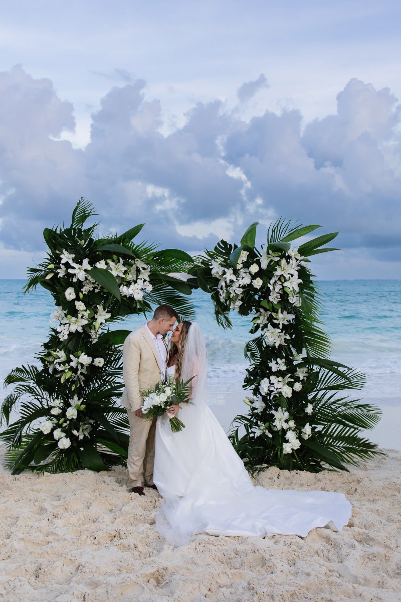 Bride portrait at Punta Blanca.