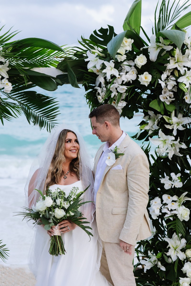 Bride and Groom at Punta Blanca.