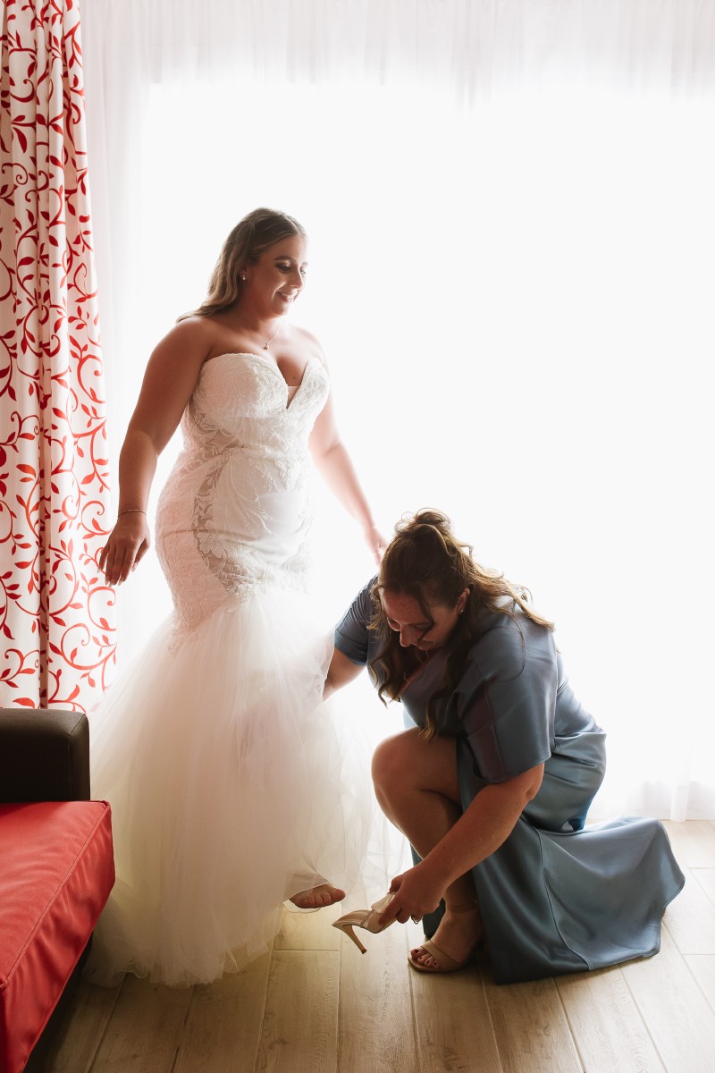Bride portrait at Riu Costa Mujeres Bride portrait at Riu Costa Mujeres.