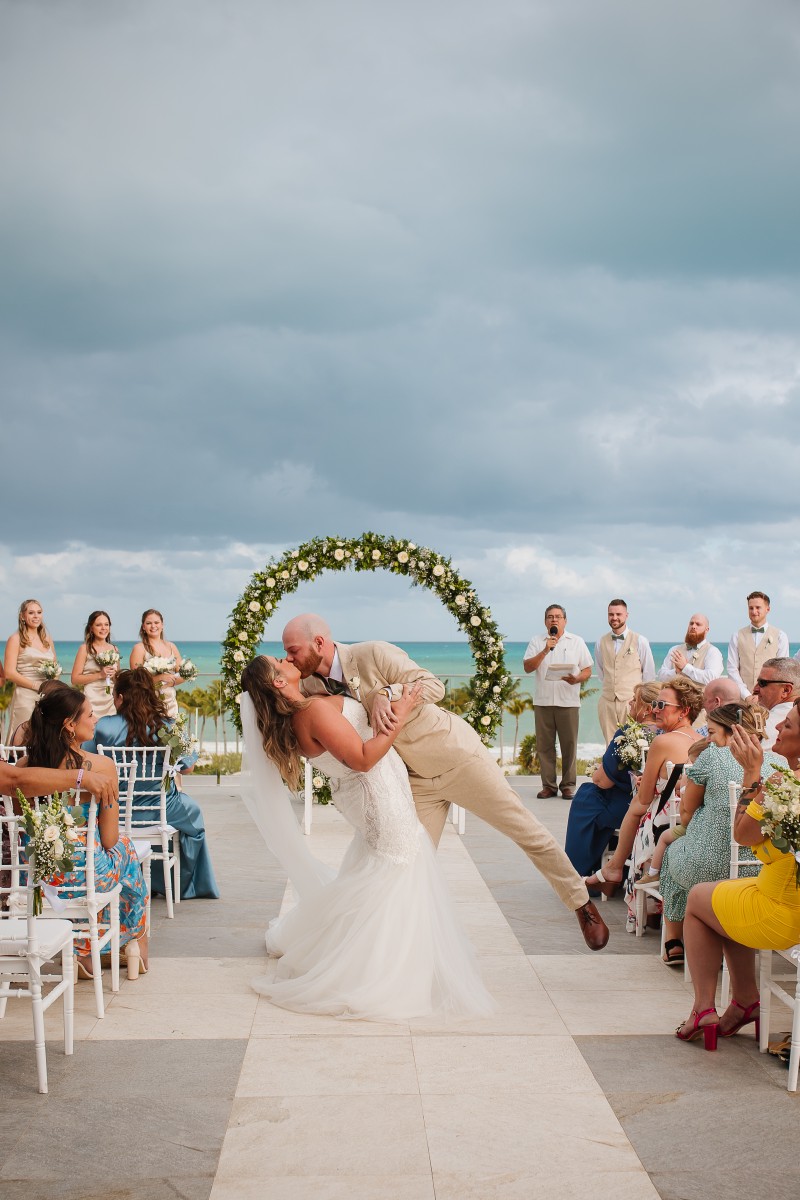 Bride and Groom at Riu Costa Mujeres Bride and Groom at Riu Costa Mujeres.