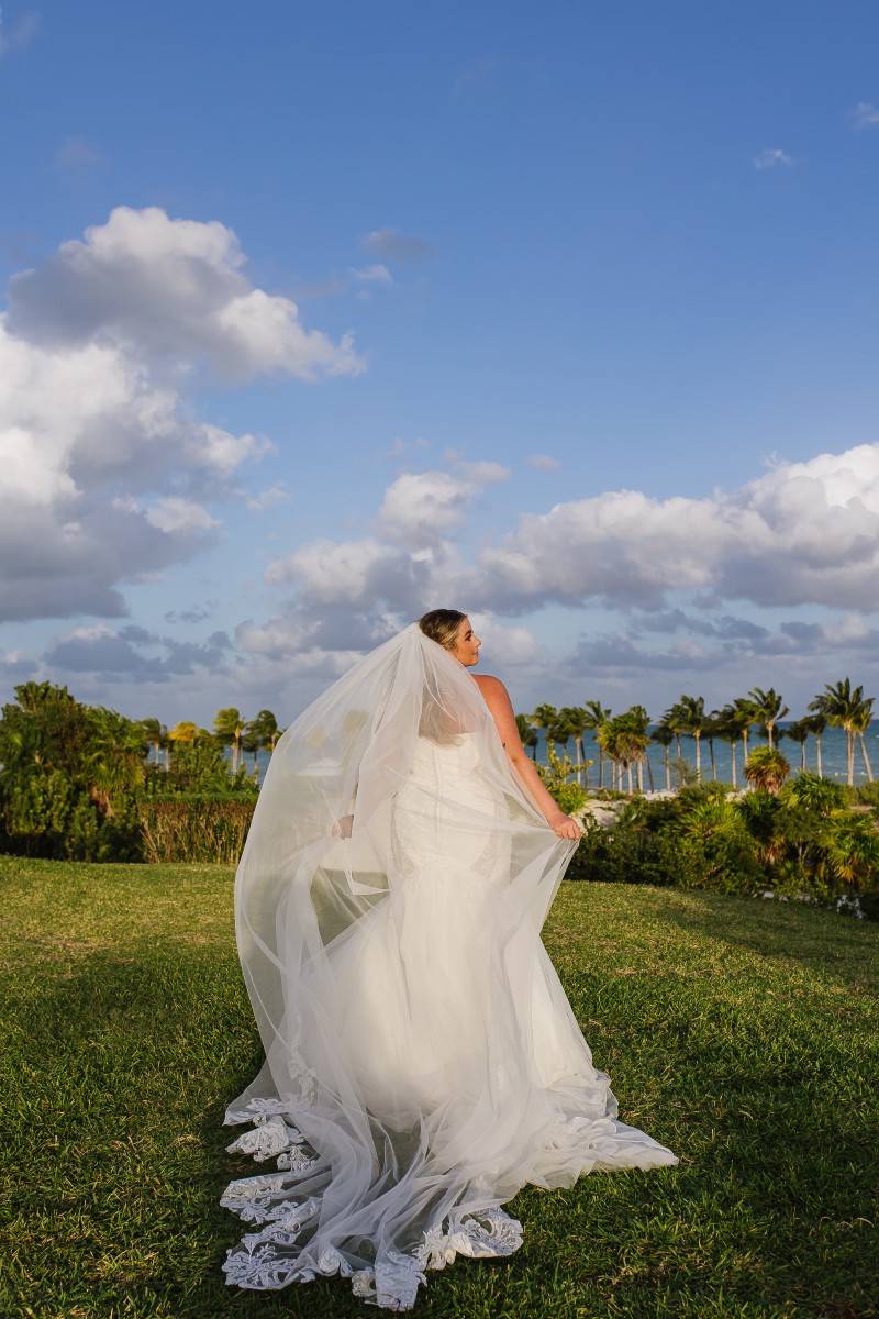 Bride portrait at Riu Costa Mujeres Bride portrait at Riu Costa Mujeres.