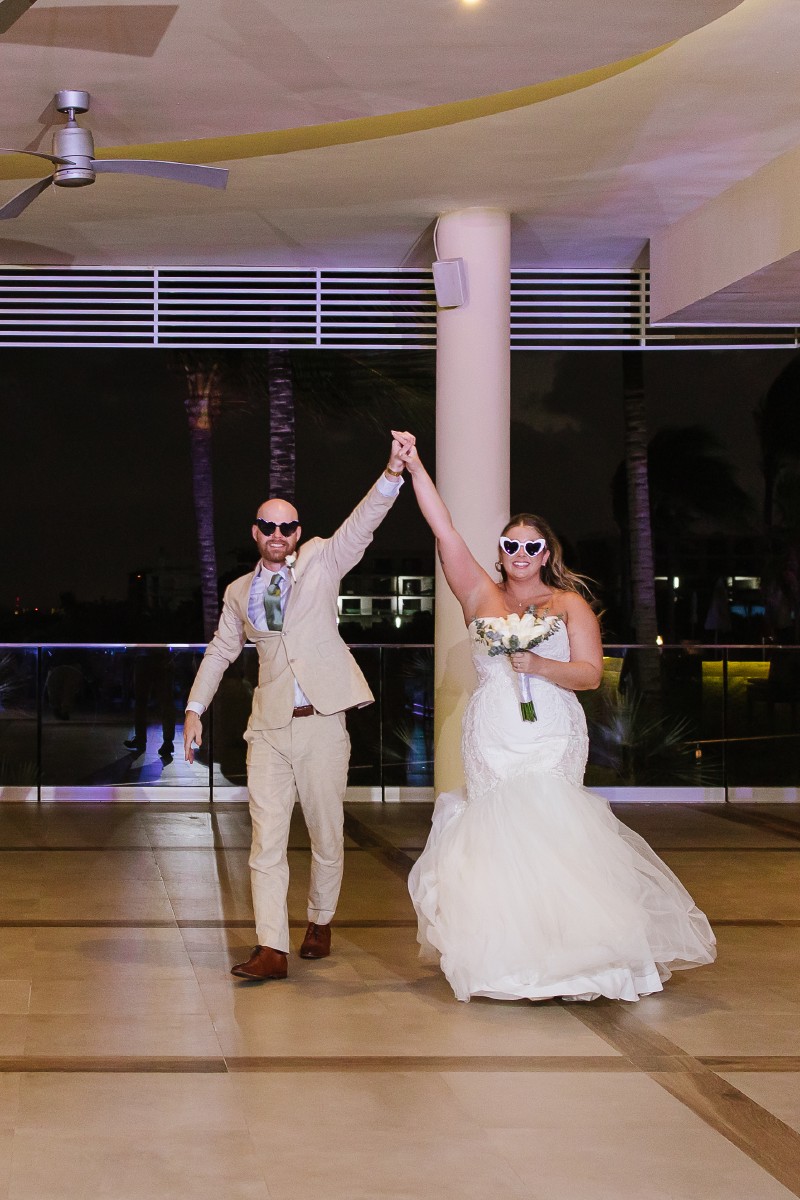 Bride and Groom at Riu Costa Mujeres Bride and Groom at Riu Costa Mujeres.