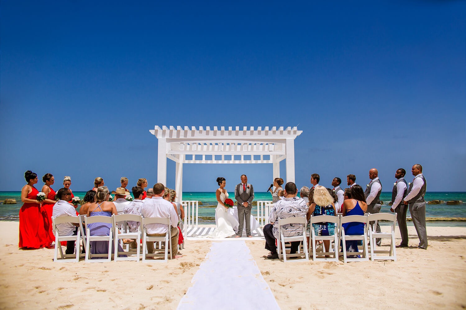 Bride getting ready at Riviera Maya.