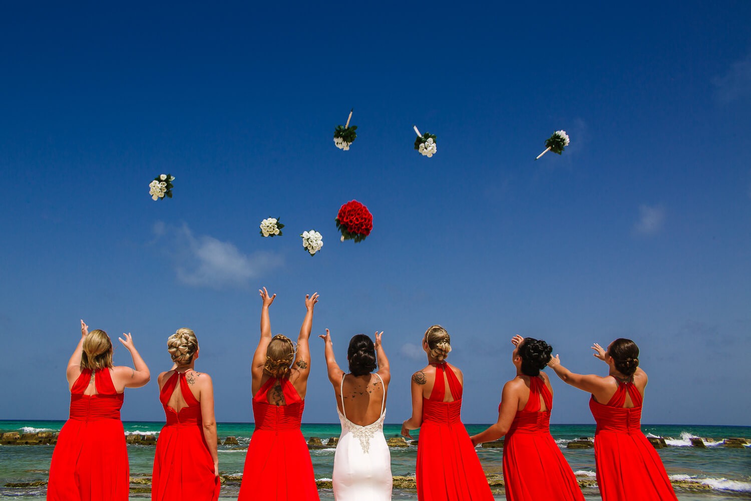 Wedding photos at Riviera Maya.