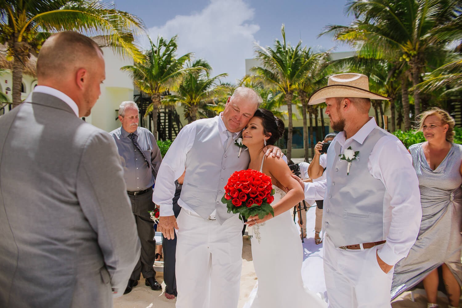 Wedding photos at Riviera Maya.