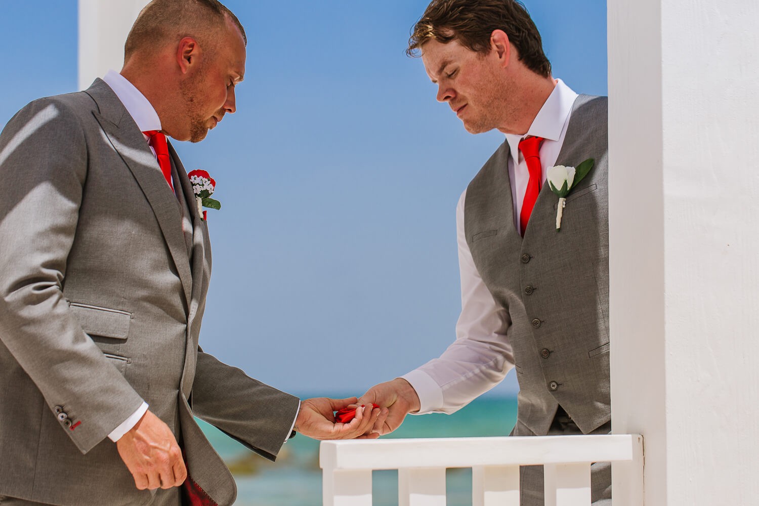 Bridal portrait at Riviera Maya.