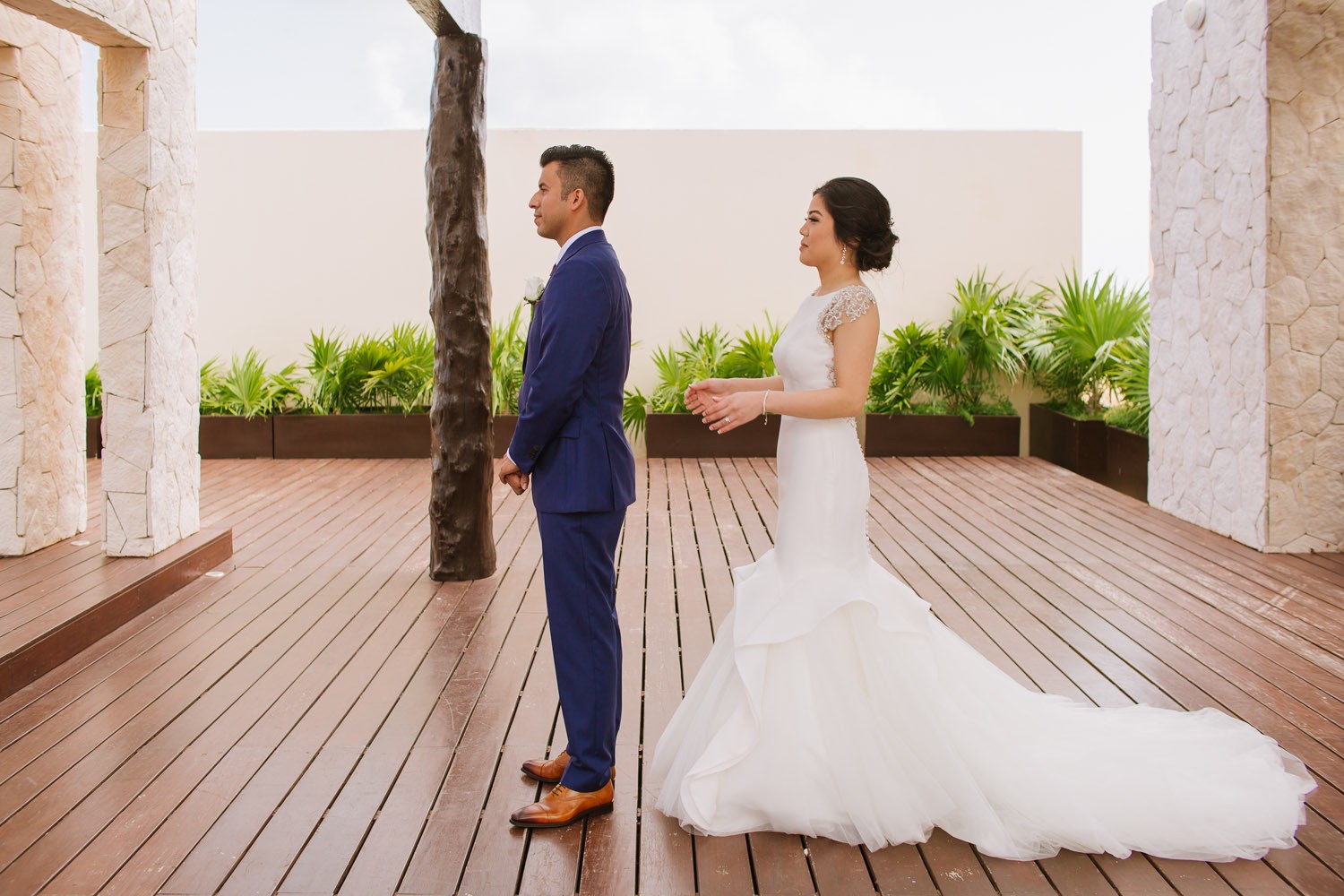 Wedding photos at Royalton Cancun.