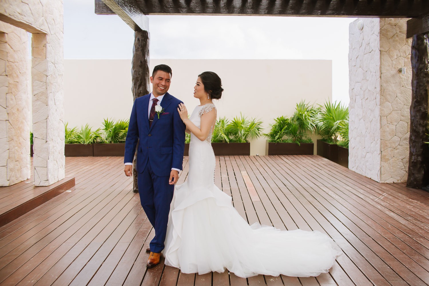 Bridal portrait at Royalton Cancun.