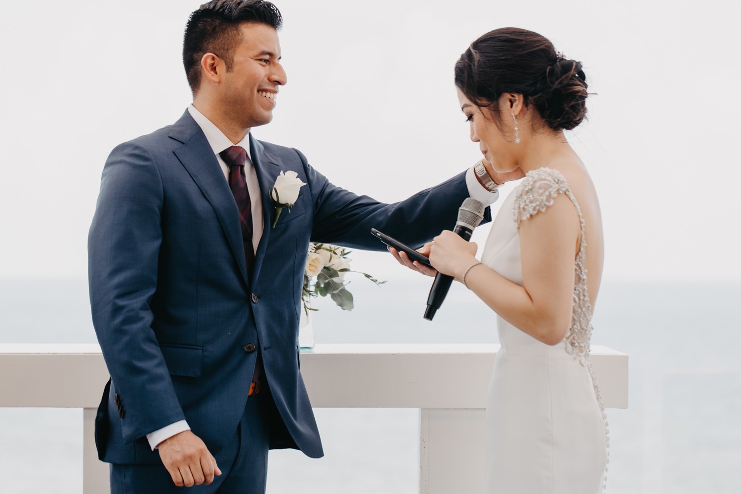 Bride and groom at Royalton Cancun.