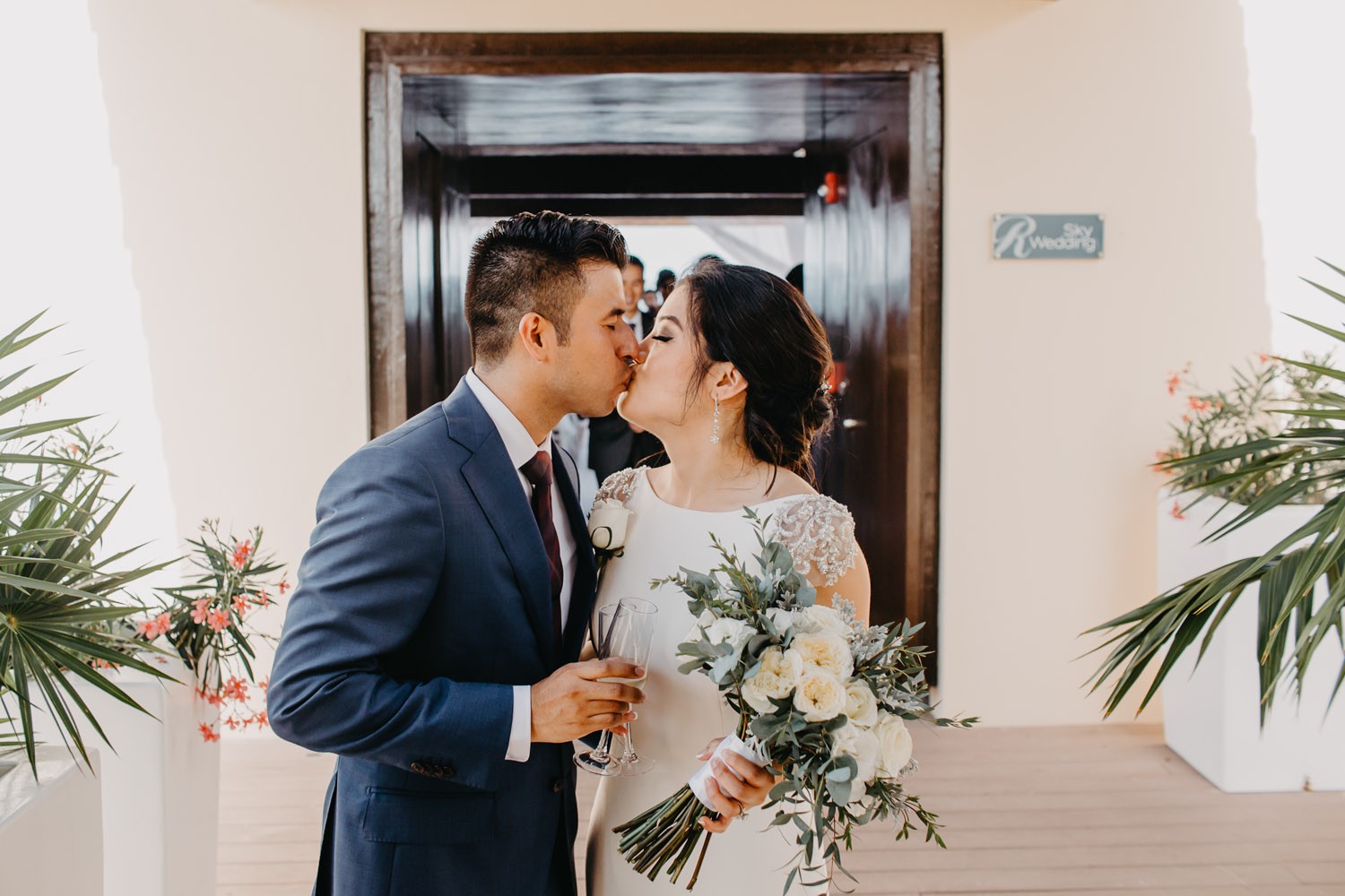 Wedding photos at Royalton Cancun.