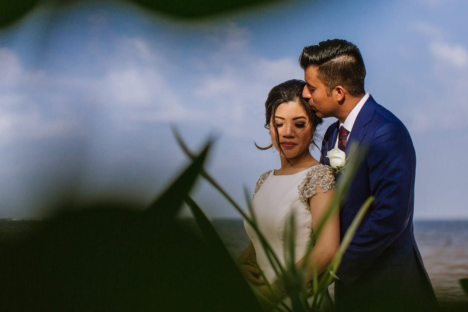 Wedding photos at Royalton Cancun.