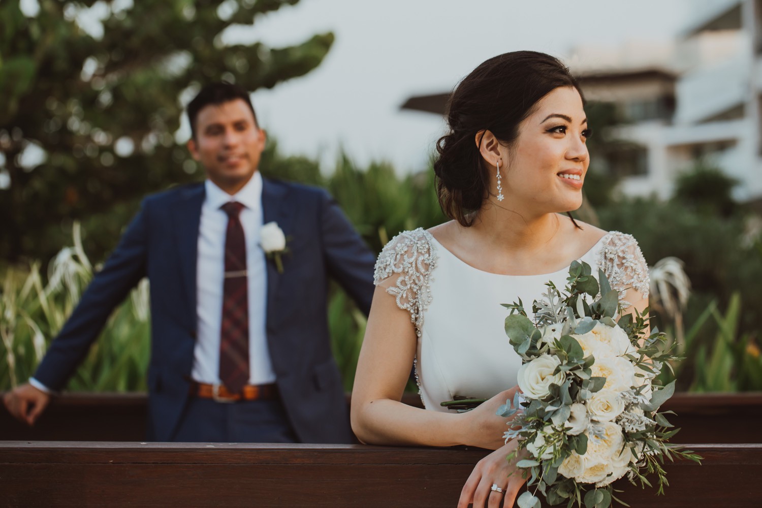 Bridal portrait at Royalton Cancun.