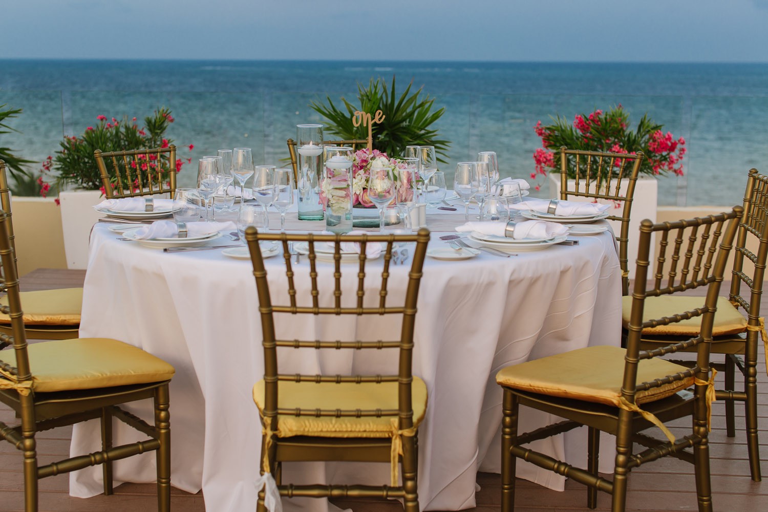 Bride and groom at Royalton Cancun.