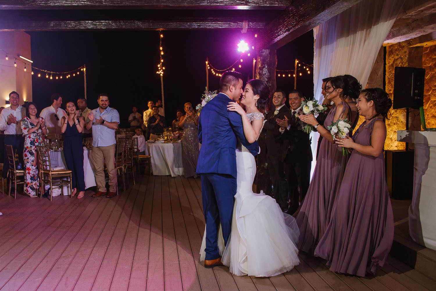 Wedding photos at Royalton Cancun.
