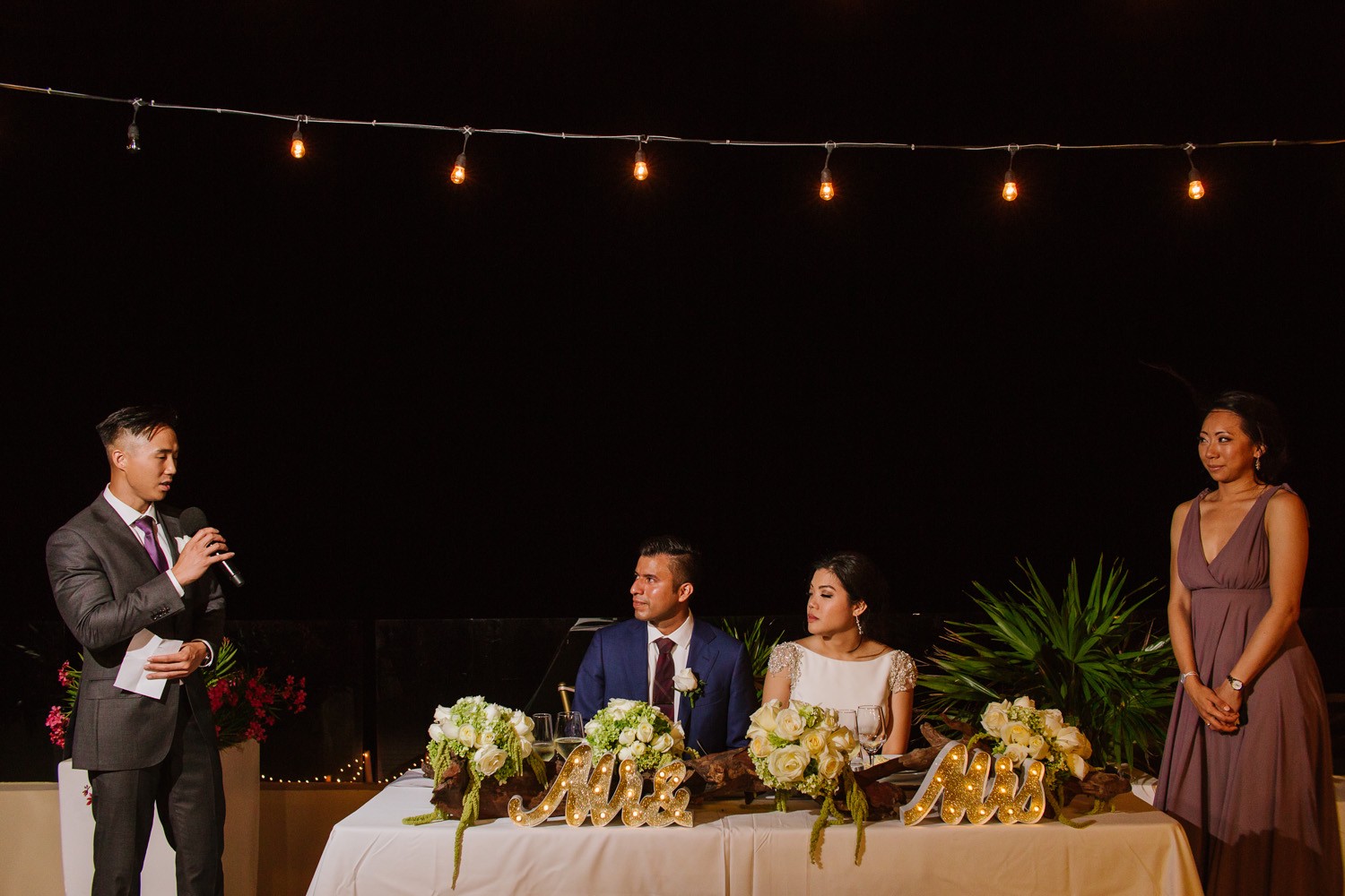 Bride and groom at Royalton Cancun.