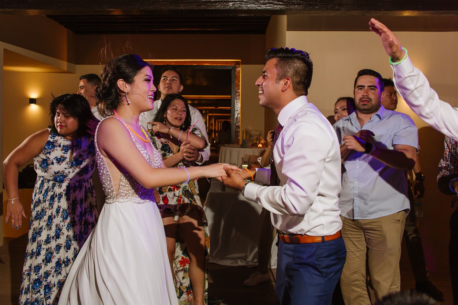 Wedding photos at Royalton Cancun.
