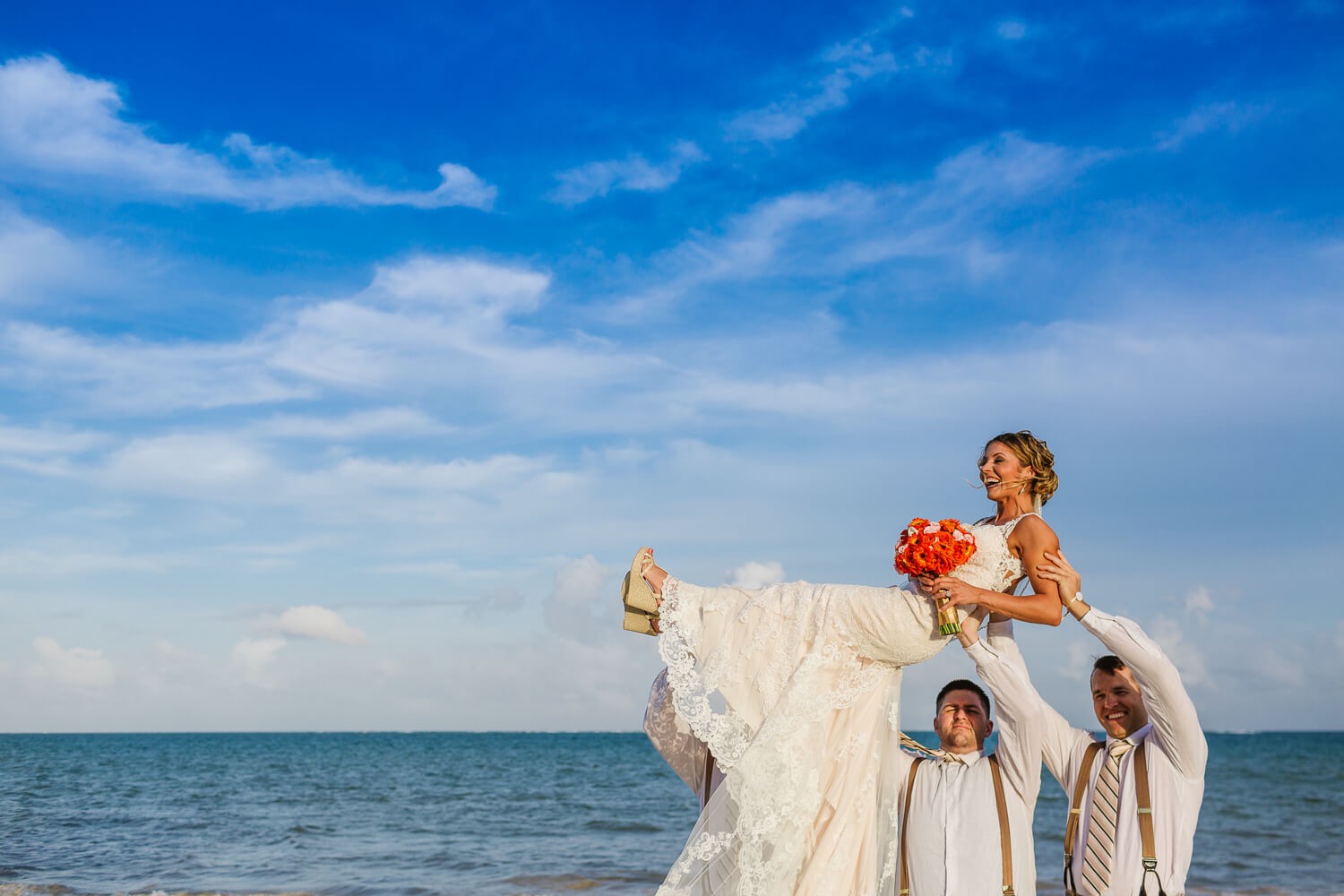 Wedding ceremony at Royalton Riviera Cancun.