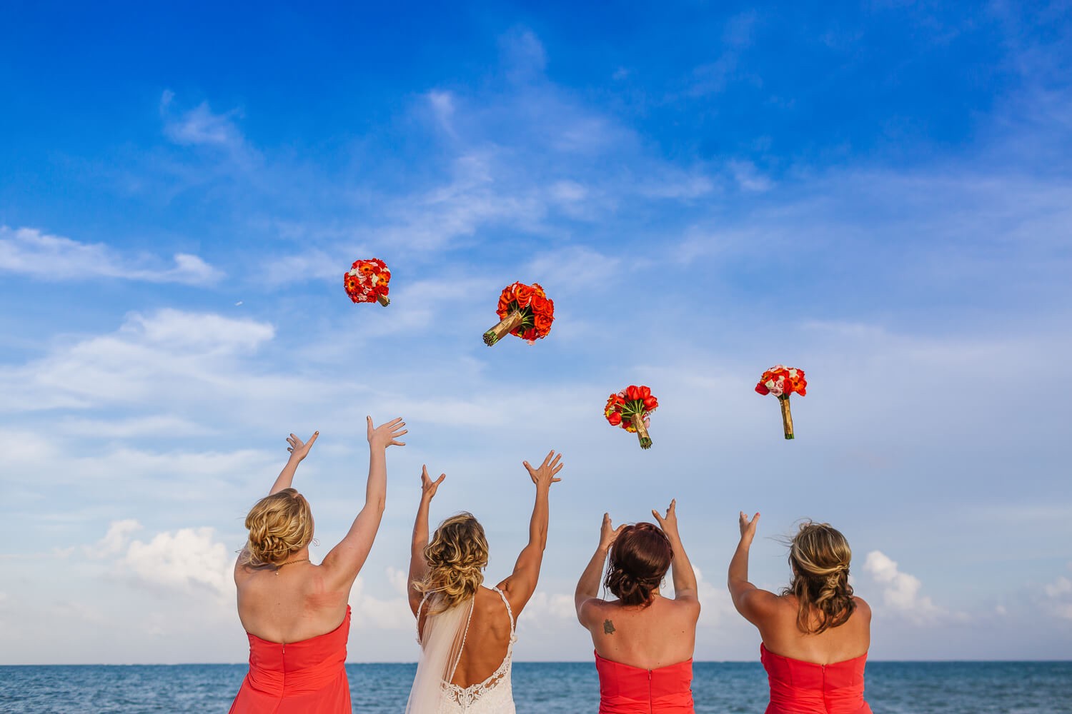 Wedding photos at Royalton Riviera Cancun.