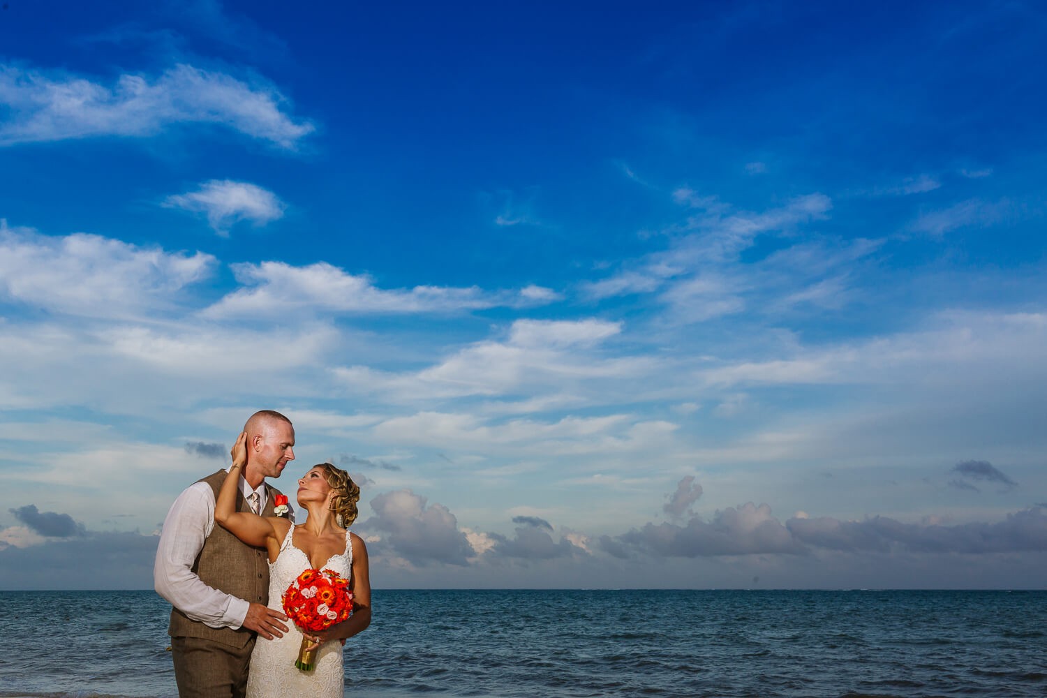 Bridal portrait at Royalton Riviera Cancun.