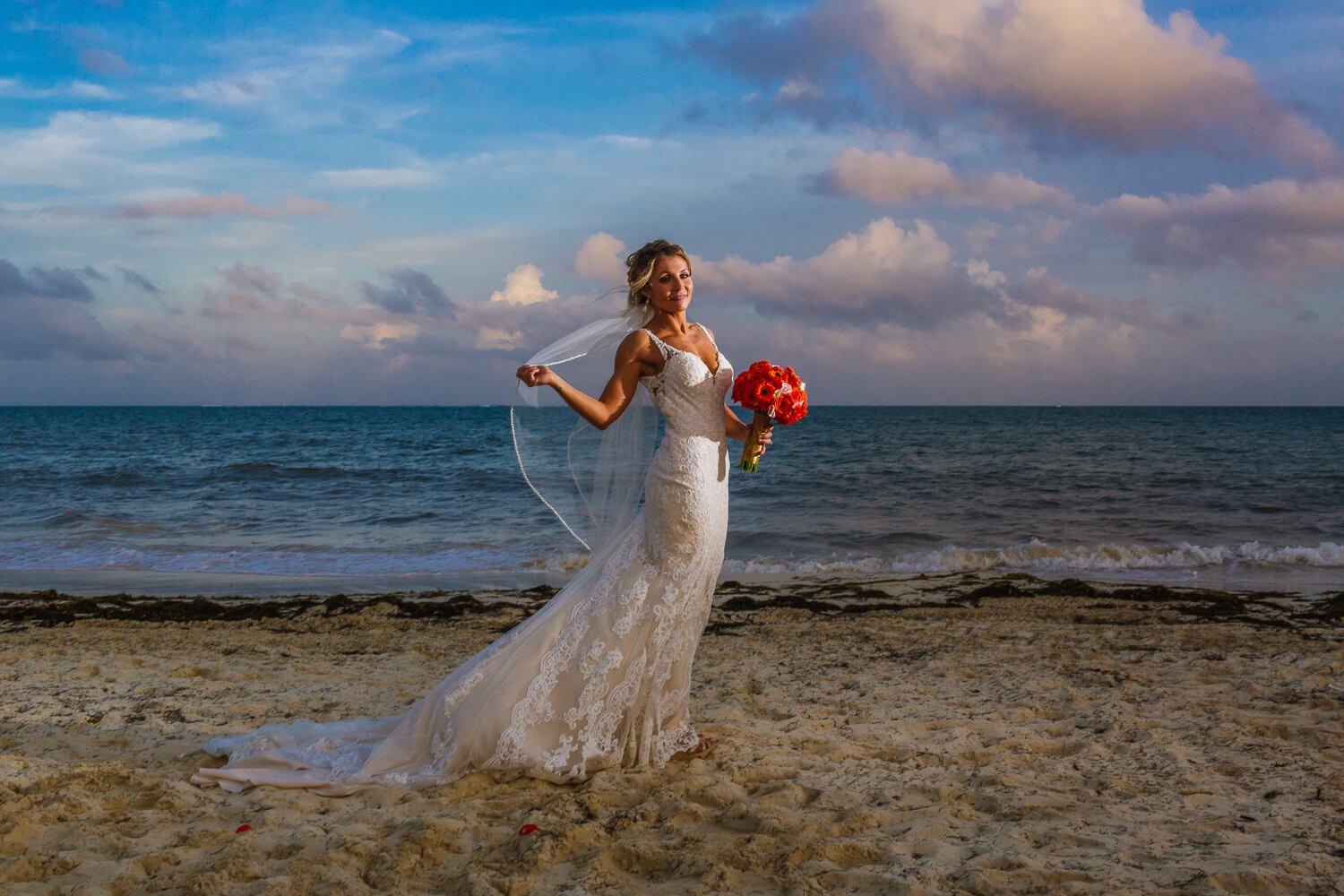 Wedding reception at Royalton Riviera Cancun.
